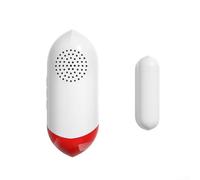 Alarme sonore avec capteur de porte WiFi, détection en temps réel, paramètres vocaux, contrôle du volume pour capteur de porte WiFi intelligent TUYA avec télécommande d'alarme de sécurité WiFi (pour