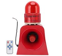 Alarme Sonore et Lumineuse Industrielle, Télécommande sans Fil LED Avertisseur Lumineux Klaxon Sirène Alarme 120db Personnalisable Voix Stroboscopique D'avertissement D'urgence