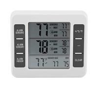 Alarme sonore thermomètre de réfrigérateur, thermomètre de congélation numérique sans Fil, détecteur de température à Del Sreen Sensor avec capteur 2Packs pour congélateur pour réfrigérateur Kiten