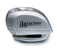 URBAN UR22 Antivol Bloque Disque avec Alarme + Avertissement 120dBA, 6 mm, fabriqué dans l'UE, Universel pour Vélo, Moto, Scooter, Acier INOX, métallique