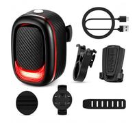 Alarme Velo Électrique Antivol avec Télécommande, 108dB Alarme Moto avec Capteur de Vibration, Alarmes Velo avec Lumière Arrière LED 3 Modes, IP6, pour Bicyclette Électrique Moto Trottinette