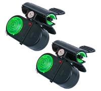 Alarmes de morsure - Alarme de morsure de pêche | Anneau de cloche d'alerte de pêche | Accessoires indicateurs d'alerte | Lumière LED sensible 2 pièces Fishng Sell Bells | Équipement de pêhe pour les