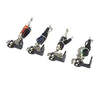 Alarmes de Morsure de pêche Set 4Pcs Kit d'alarme de pêche LED Pêche Swinger Récepteur d'alarme de pêche avec boîte pour la pêche en Plein air