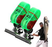 Alarmes de pêche à la carpe morsure, alarmes de morsure pour poteaux de pêche - Sound Fishing Bite Alert Bell,Lot de 2 sonnettes d'avertissement sensibles portables avec son et lumière