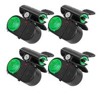 Alarmes de pêche pour Les Cannes à pêche Alarme de Morsure de pêche, 4pcs Alarmes de pêche sensibles pour Les Cannes à pêche, Cloches de pêche sonore avec lumière LED, Clip de Vitesse de pê