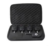 Alarmes de touche avec émetteurs et récepteurs, ensemble d'alarme de touche sans fil, pour cannes à pêche en roche de mer pour réservoir multi-cannes et pêche en mer (1 + 4 alarmes)