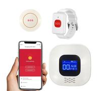 Alarmes et téléavertisseurs personnels sans fil VOCA pour personnes âgées, alarme d'urgence, bouton SOS, alarme panique, sonnette d'appel infirmière, système SOS pour la maison/personnel