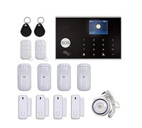 Alarmes Maison, G30 Tuya GSM système d'alarme de sécurité à Domicile 433 MHz Kit antivol sans Fil Fonctionne avec télécommande APP(YK-002-GSM-G30-M)