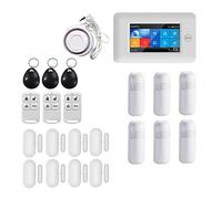 Alarmes Maison, PG-106 4G GSM GPRS sans Fil 433 MHz systèmes d'alarme de sécurité à Domicile intelligents APP télécommande for système(YS021-PG-106-4G-WH-R)