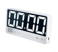 Alarmes pour une durée maximale d'étude de cuisine, de réunion, batterie de 99 heures, écran de remise en forme, 6 - Arrêt automatique LED, grand compte à rebours avec 2000 mAh rechargeable