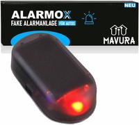 ALARMOX Alarme factice LED Antivol solaire Lampe d'avertissement factice