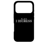 Alas I Digress Humour intellectuel Minimal Facilement Distrait Coque pour iPhone 17 Pro