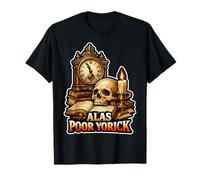Alas Poor Yorick Hamlet Citation Tragédie T-Shirt