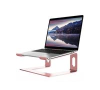 ALASHI Support pour Ordinateur Portable, Support en Aluminium, Support Ergonomique en métal pour Ordinateur Portable, Support de Refroidissement pour Ordinateurs Portables de 10" à 15,6", Rose