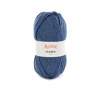 Alaska acrylique Katia pelotes de 100 g et 115 mètres. Couleur : bleu canard (64).