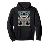 Alaska Amérindien Art Style Totem Spirit Bear 2 Sweat à Capuche