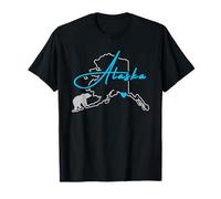 Alaska Amérique avec Ours Polaire T-Shirt