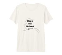 Alaska Born and Raised T-Shirt Haut de Gamme