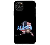 Alaska Carte rétro l'état des États-Unis Vintage USA Coque pour iPhone 11 Pro Max