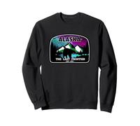Alaska Est. 1959 Aurore boréale et Ours aurores boréales Sweatshirt