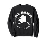 Alaska Est 1959 Retro Vintage Alaska État américain Sweatshirt
