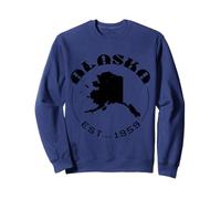 Alaska Est 1959 Retro Vintage, États-Unis, État de l'Alaska Sweatshirt