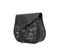 ALASKA EXPORTS Sac à bandoulière en cuir véritable pour femme | Sac à bandoulière | Sac à main vintage | Sac fourre-tout pour femme | Sacs messenger, Noir - Style 1, 10 X 13 X 4 INCH