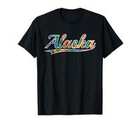 Alaska Last Frontier Northern Wilderness Tie Dye Vintage T-Shirt