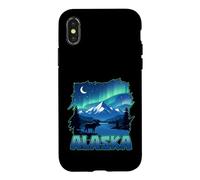 Alaska Lights Aurora Borealis Visualisation des Vacances en Alaska Coque pour iPhone X/XS