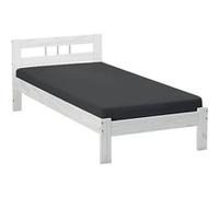 ALASKA - Lit 90x200cm Bois Massif Vernis Blanc - Altobuy Blanc, Blanc G