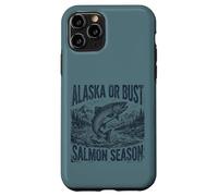 Alaska Or Bust Salmon Season Fishing Angler Adventure Coque pour iPhone 11 Pro