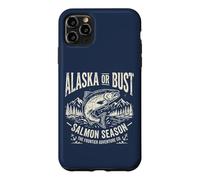 Alaska Or Bust Salmon Season Fishing Angler Cool Adventure Coque pour iPhone 11 Pro Max