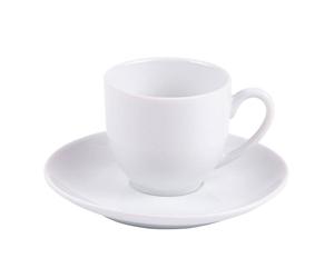ALASKA Paire Tasse à café expresso en porcelaine blanche TABLE PASSION