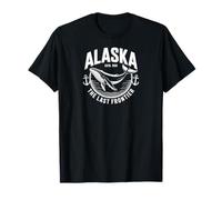 Alaska Retro Ocean Whale Scene Scenic Outdoor T-Shirt