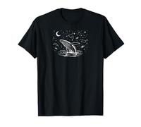 Alaska Retro Ocean Whale Scene Scenic Outdoor T-Shirt
