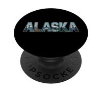 Alaska T-Shirt - Retro Vintage Travel Outdoors Mountain PopSockets PopGrip Adhésif