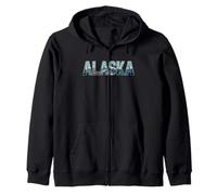 Alaska T-Shirt - Retro Vintage Travel Outdoors Mountain Sweat à Capuche