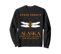 Alaska Territory Insect The Four Spot Skimmer Libellule Sweatshirt