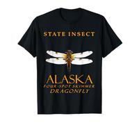 Alaska Territory Insect The Four Spot Skimmer Libellule T-Shirt