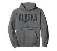 Alaska The Last Frontier Bear Mountains Souvenir Vintage Sweat à Capuche