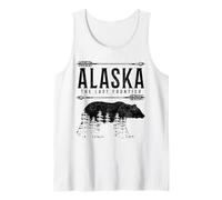 Alaska The Last Frontier Bear Nature Souvenir Vintage Débardeur