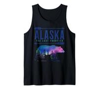 Alaska The Last Frontier Bear Nature Souvenir Vintage Débardeur