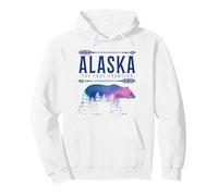 Alaska The Last Frontier Bear Nature Souvenir Vintage Sweat à Capuche
