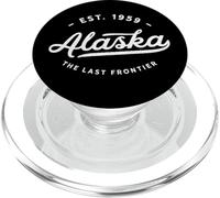 Alaska The Last Frontier Classic Vintage Retro Est 1959 PopSockets PopGrip pour MagSafe