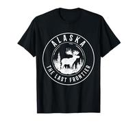 Alaska The Last Frontier Moose Souvenir Vintage Pride T-Shirt