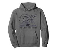 Alaska The Last Frontier Nature Lover Souvenir Vintage Sweat à Capuche