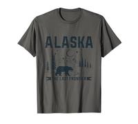 Alaska The Last Frontier Nature Lover Souvenir Vintage T-Shirt
