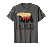 Alaska The Last Frontier Ours Grizzly Vintage Cadeau Souvenir T-Shirt