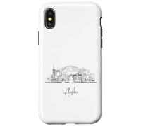 Alaska The Last Frontier Skyline Souvenirs de voyage Paysage urbain Coque pour iPhone X/XS
