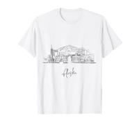 Alaska The Last Frontier Skyline Souvenirs de voyage Paysage urbain T-Shirt
